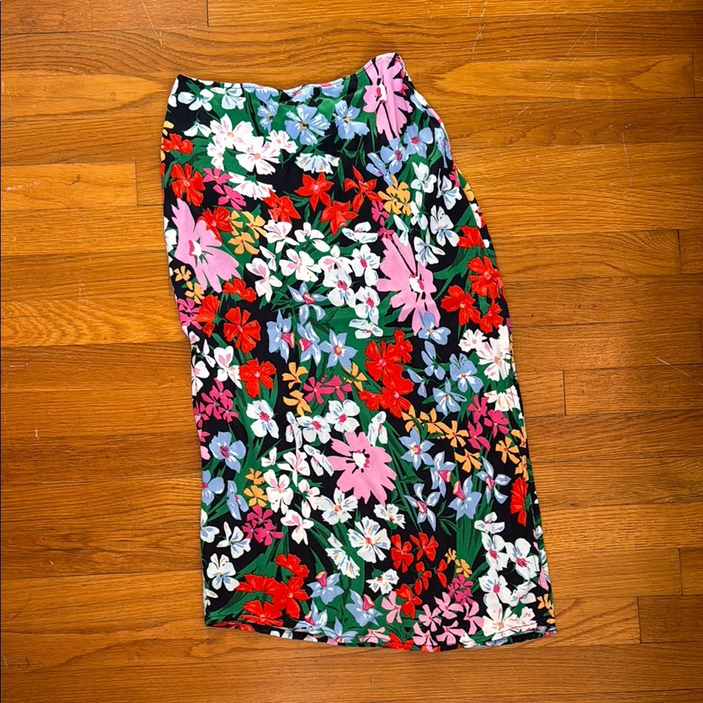 Old Navy Floral Midi Skirt - Multicolor